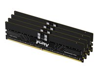 Kingston FURY Renegade Pro - DDR5 - sats - 64 GB: 4 x 16 GB - DIMM 288-pin - 5600 MT/s / PC5-44800 - CL36 - 1.25 V - registrerad - on-die ECC - svart KF556R36RBK4-64