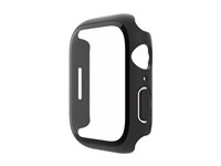 Belkin SCREENFORCE - Stötsskydd för smartwatch - 2-i-1 - polykarbonat, tempererat glas (9H) - svart OVG004ZZBK-REV