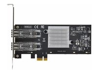 StarTech.com 2-Port GbE SFP Network Card, PCIe 2.0 x1, Intel I350-AM2 2x 1GbE Controller, 1000BASE Copper/Fiber Optic, Dual-Port Gigabit Ethernet NIC, Desktop/Server Backplanes - Windows and Linux Compatible (P021GI-NETWORK-CARD) - Nätverksadapter - PCIe 2.0 - Gigabit SFP x 2 - svart P021GI-NETWORK-CARD