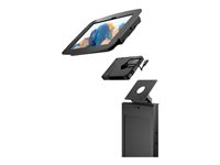 Compulocks Galaxy Tab A8 10.5" Space Enclosure Brandable Floor Stand Plus Hub - Ställ - för surfplatta - svart - skärmstorlek: 10.5" - golvstående - för Samsung Galaxy Tab A8 140B105GA8SBH01