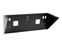 Eaton Tripp Lite Series Wallmount Rack 4U Vertical Rack Bracket 175lb Capacity - Monteringsfäste - väggmontering - svart - 4U - 19" SRWALLBRKT4U