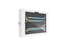 Compulocks iPad Pro M4 11" (2024), Apex Secured Enclosure Wall Mount - Hölje - för surfplatta - glasfäste, utrymme - låsbar - höggradig aluminium - vit - skärmstorlek: 11" - monteringsgränssnitt: 100 x 100 mm - väggmonterbar 11PAPX4W