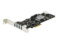 StarTech.com PCI Express (PCIe) SuperSpeed USB 3.0-kortadapter med 4 portar och 4 dedicerade kanaler på 5 Gbps – UASP – SATA/LP4-ström - USB-adapter - PCIe x4 - USB 3.0 x 4 - för P/N: BNDTB10GI, BNDTB210GSFP, BNDTB310GNDP, BNDTB410GSFP, BNDTB4M2E1, BNDTBUSB3142 PEXUSB3S44V