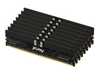 Kingston FURY Renegade Pro - DDR5 - sats - 256 GB: 8 x 32 GB - DIMM 288-pin - 6000 MT/s / PC5-48000 - CL32 - 1.35 V - registrerad - on-die ECC - svart KF560R32RBEK8-256