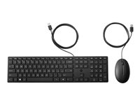 HP Desktop 320MK - Sats med tangentbord och mus - hela norden - för HP 34; EliteBook 830 G6; Presence Small Space Solution with Zoom Rooms 9SR36AA#UUW
