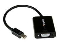StarTech.com Mini DisplayPort till VGA-adapter - Aktiv Mini DP till VGA-konverterare - 1080p video - mDP eller Thunderbolt 1/2 Mac/PC till VGA-skärm/projektor - mDP 1.2 till VGA-dongel - Svart - Videokort - Mini DisplayPort (hane) till HD-15 (VGA) (hona) - Displayport 1.2/Thunderbolt - 22 cm - aktiv, 1920 x 1200 (WUXGA) stöd - svart MDP2VGA2