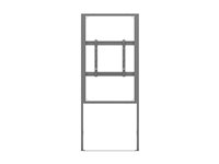 Multibrackets M Pro Series - Hölje - medium - för 2 displays - B2B, VESA max 400x500 - stål - svart - skärmstorlek: 55" - monterbar på golv 7350022736948