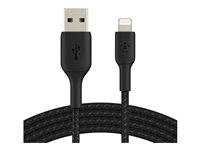 Belkin BoostCharge - Lightning-kabel - Lightning hane till USB hane - 3 m - svart CAA002BT3MBK