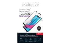 Insmat Exclusive - Skärmskydd för mobiltelefon - helskärm - 3D - glas - ramfärg svart - för Apple iPhone 16 Pro Max, 17 Pro Max 861-1660
