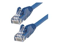 StarTech.com 3m LSZH CAT6 Ethernet Cable, 10 Gigabit Snagless RJ45 100W PoE Network Patch Cord with Strain Relief, CAT 6 10GbE UTP, Blue, Individually Tested/ETL, Low Smoke Zero Halogen - Category 6 - 24AWG (N6LPATCH3MBL) - Patch-kabel - RJ-45 (hane) till RJ-45 (hane) - 3 m - 6 mm - UTP - CAT 6 - hakfri - blå N6LPATCH3MBL
