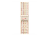 Apple Nike - Slinga för smart klocka - 42mm - 130 - 190 mm - starlight/rosa MYJC3ZM/A