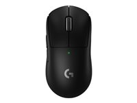 Logitech G PRO X SUPERLIGHT 2 - Mus - gaming - optisk - 5 knappar - trådlös - 2.4 GHz - USB Logitech LIGHTSPEED-mottagare - svart 910-006631