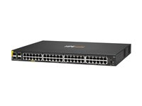 HPE Aruba Networking CX 6000 48p 10M/100M/1G Class4 PoE 4p SFP 1G 370W Switch - Switch - Administrerad - 48 x 10/100/1000 (PoE+) + 4 x gigabit SFP (upplänk) - sida till sida luftflöde - rackmonterbar, väggmonterbar - PoE+ (370 W) - BTO R8N85B#ABB
