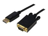 StarTech.com 3 m DisplayPort till VGA-kabel - Aktiv DisplayPort till VGA-kabeladapter - 1080p video - DP till VGA-skärmkabel - DP 1.2 till VGA-konverterare - Låsande DP-kontakt - DisplayPort-kabel - DisplayPort (hane) till HD-15 (VGA) (hane) - 3.05 m - sprintlåsning - svart DP2VGAMM10B