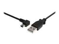 StarTech.com Mini USB-kabel - A till vänstervinklad Mini B - USB-kabel - USB (hane) till mini-USB typ B (hane) - USB 2.0 - 1.8 m - vänstervinklad kontakt, 90° anslutning - svart - för P/N: SV565HDIP USB2HABM6LA