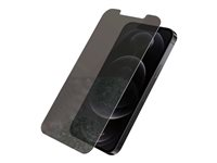PanzerGlass Standard Fit - Skärmskydd för mobiltelefon - glas - med sekretessfilter - 6.1" - CrystalClear - för Apple iPhone 12, 12 Pro P2708