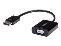 StarTech.com DisplayPort till VGA-adapter - Aktiv DP till VGA konverterare - 1080p Video - DP/DP++-källa till VGA-skärm Kabeladapter - DP till VGA adapterdongel digital till analog - DP 1.2 till VGA - Bildskärmsadapter - DisplayPort (hane) till HD-15 (VGA) (hona) - 10 cm - aktiv - svart - för P/N: DK31C3HDPD, DK31C3HDPDUE, DKM30CHDPD, DKM30CHDPDUE, SV231QDPU34K, TB32DP14 DP2VGA3